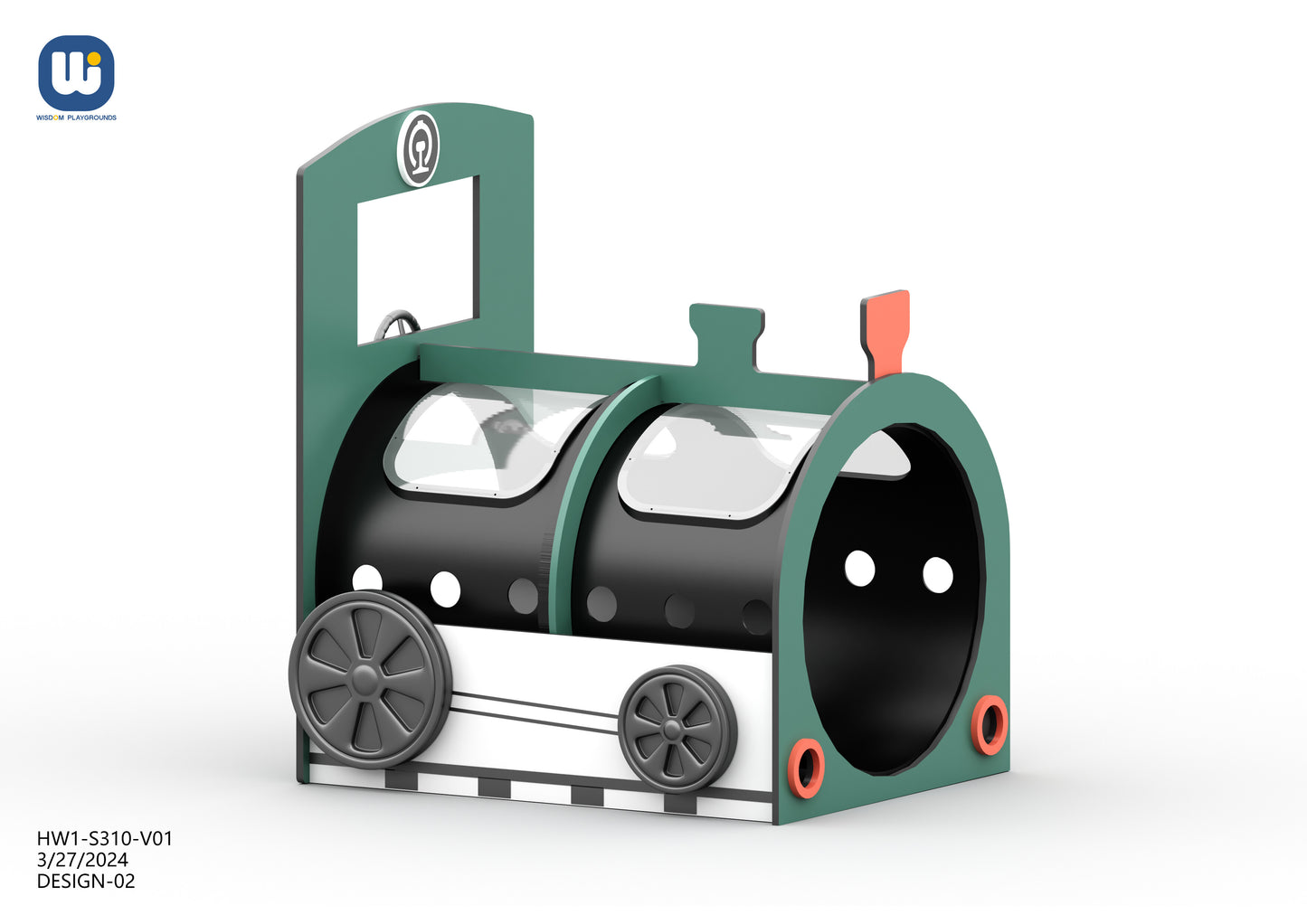 TRAIN CRAWL TUNNEL-ENGINE playground