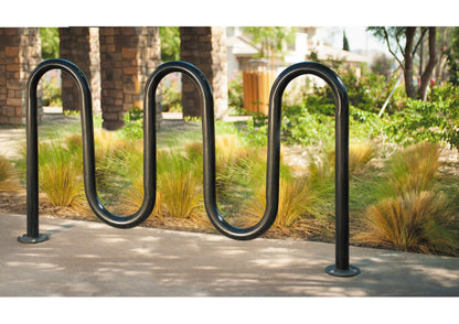 Contemporary Loop Bike Rack: 3 Loop