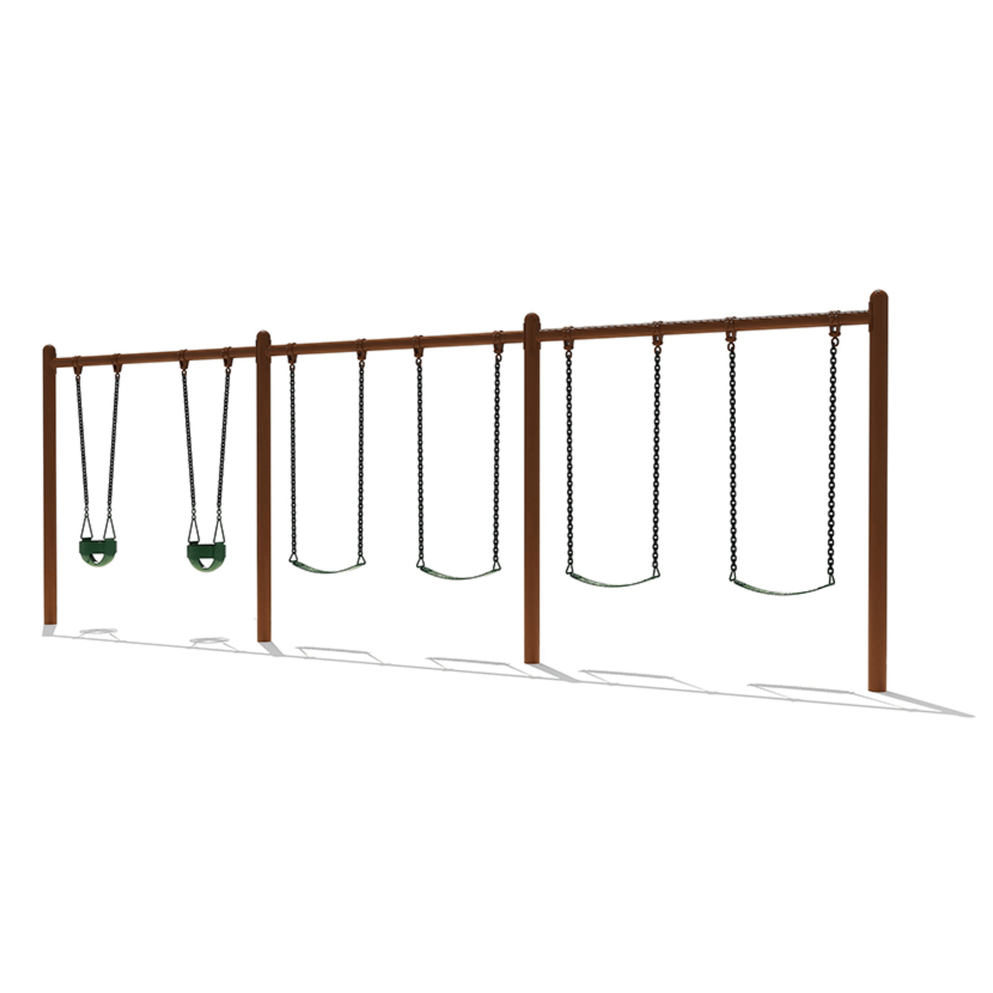 5" Single Post Swing 8ft-3 Bay