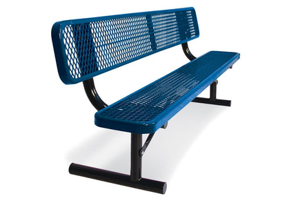 940 Extra Heavy-Duty Bench With Back: 12" Seating