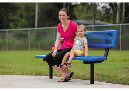 940 Extra Heavy-Duty Bench With Back: 12" Seating