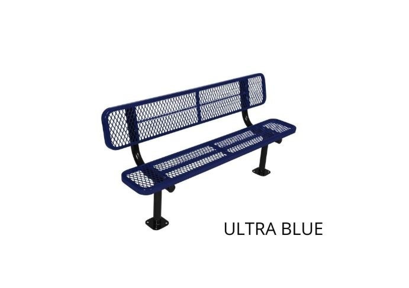 940 Extra Heavy-Duty Bench With Back: 12" Seating