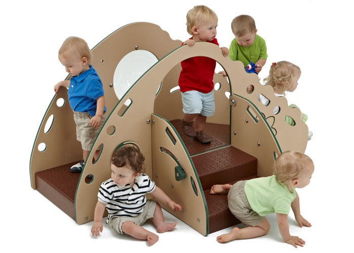 Crawl & Toddle -Coated Steel Play Structure with Mount Kit