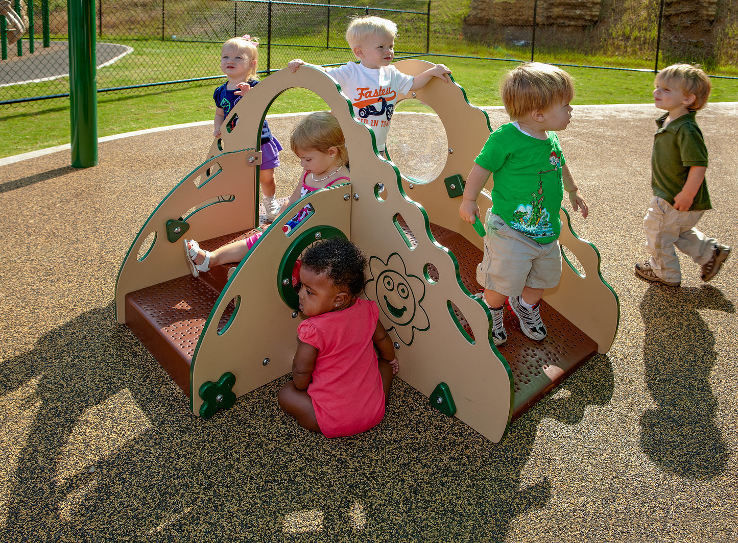 Crawl & Toddle -Coated Steel Play Structure with Mount Kit