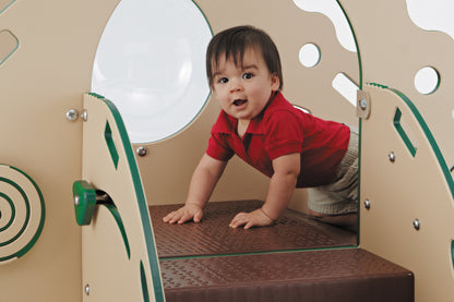 Crawl & Toddle -Coated Steel Play Structure with Mount Kit