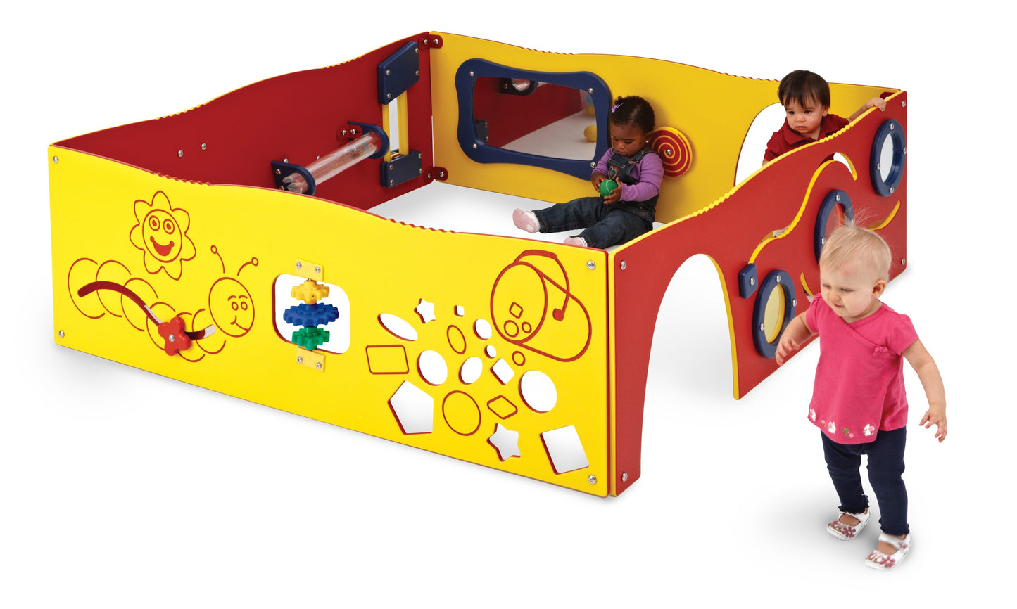 Learn-A-Lot Play Station & Sensory Wall: 4 Panel Configuration Play Structure