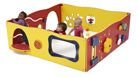 Learn-A-Lot Play Station & Sensory Wall: 4 Panel Configuration Play Structure