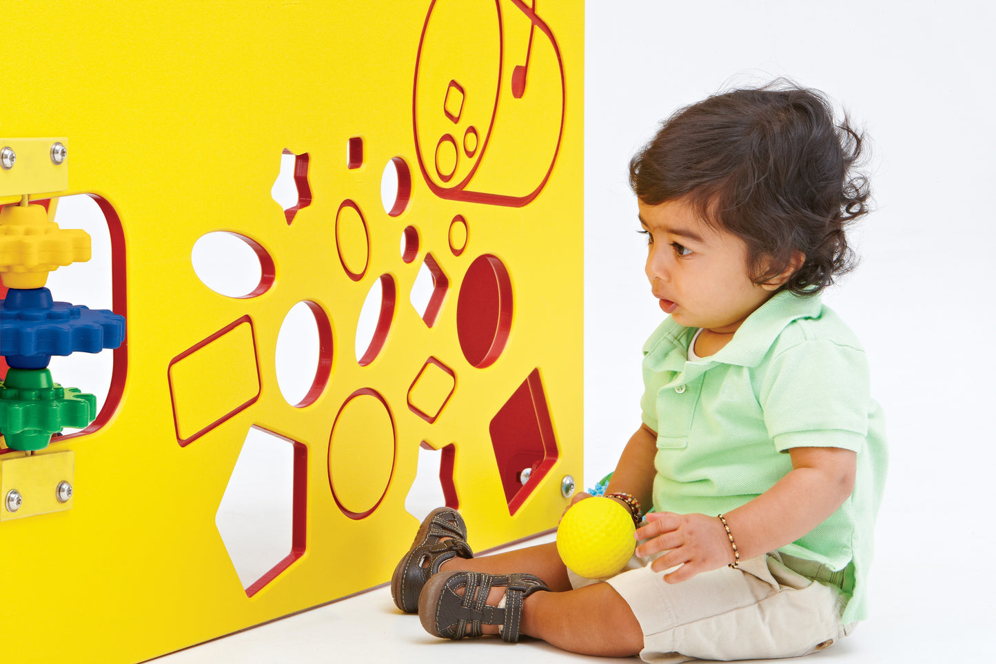 Learn-A-Lot Play Station & Sensory Wall: 4 Panel Configuration Play Structure with Mount Kit