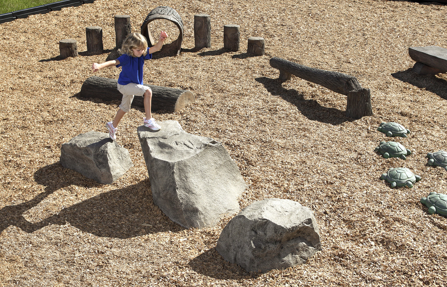 Stepping Boulders: 2 Small & 1 Large Boulder