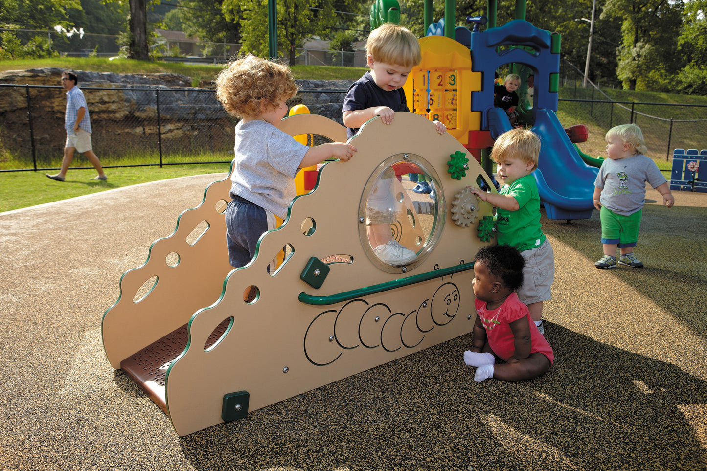 Cruise-a-Long Coated Steel Play Structure